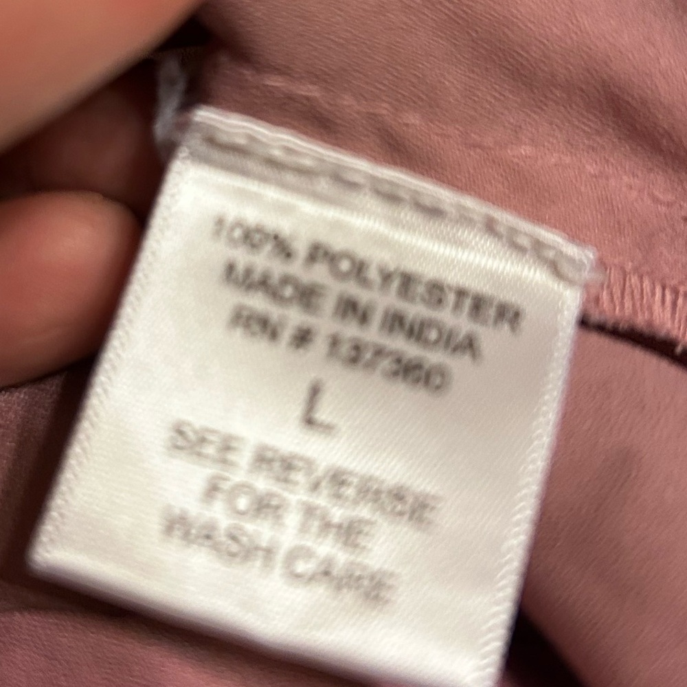 Live 4 Truth Women's Blush Pink Tie Front V-Neck Blouse Size L - Picture 5 of 6